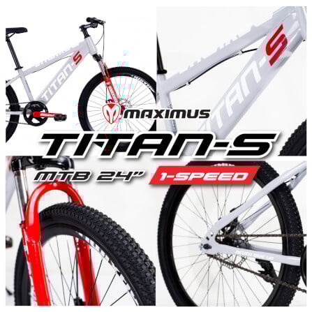 จักรยานเด็กโต MAXIMUS รุ่น TITAN-S สีน้ำเงิน ล้อ 24 นิ้ว_5